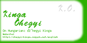 kinga ohegyi business card